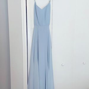 Revelry Kaia Bridesmaid Dress in Light Blue